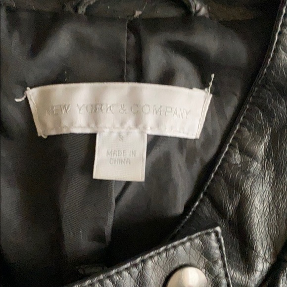 Ny&co Leather like women’s jacket size small - Picture 2 of 5